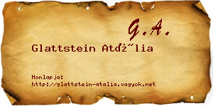 Glattstein Atália névjegykártya